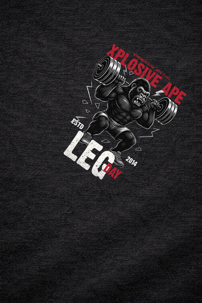 XAPE Leg Day V4 String Hoodie - Black