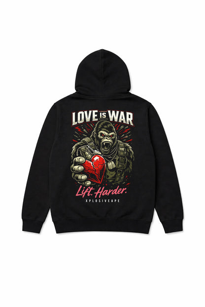 XAPE Love & War String Hoodie - Black