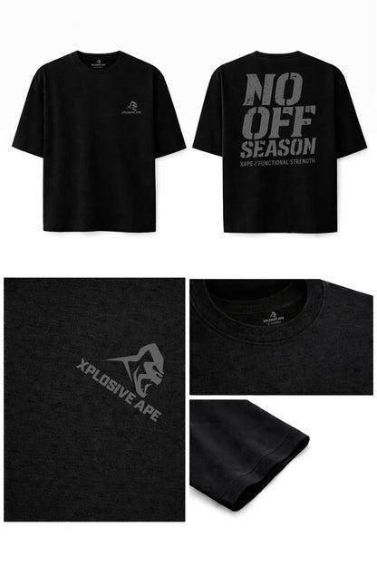 XAPE No Off Season Oversized Tee - Black