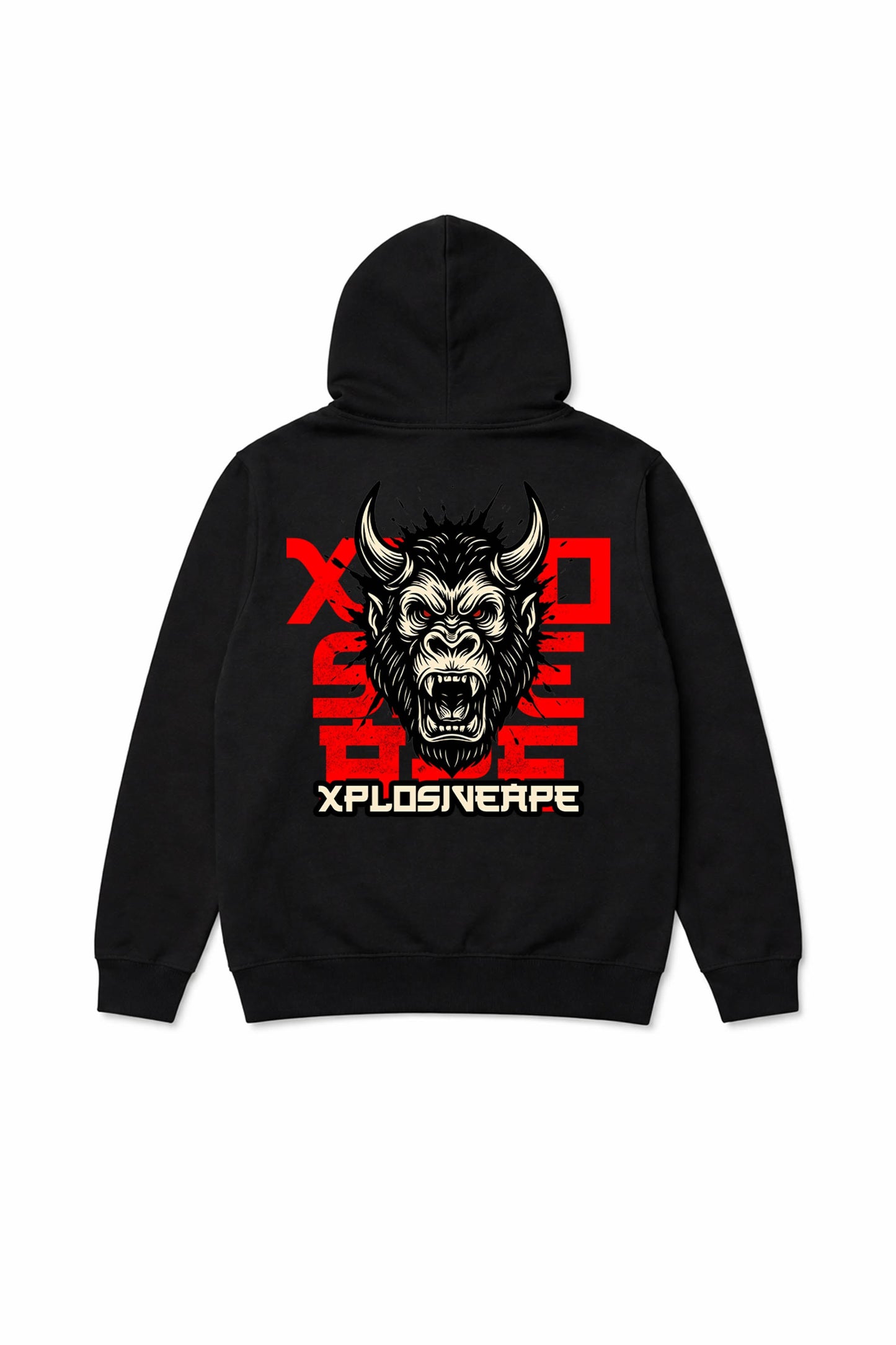 XAPE Oni String Hoodie - Black