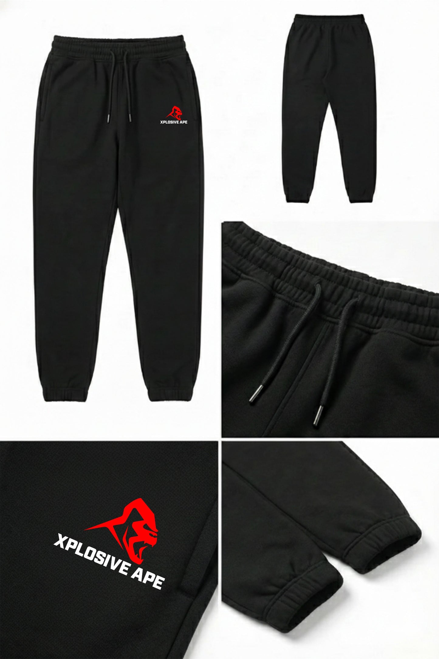 XAPE Original Logo Joggers - Black