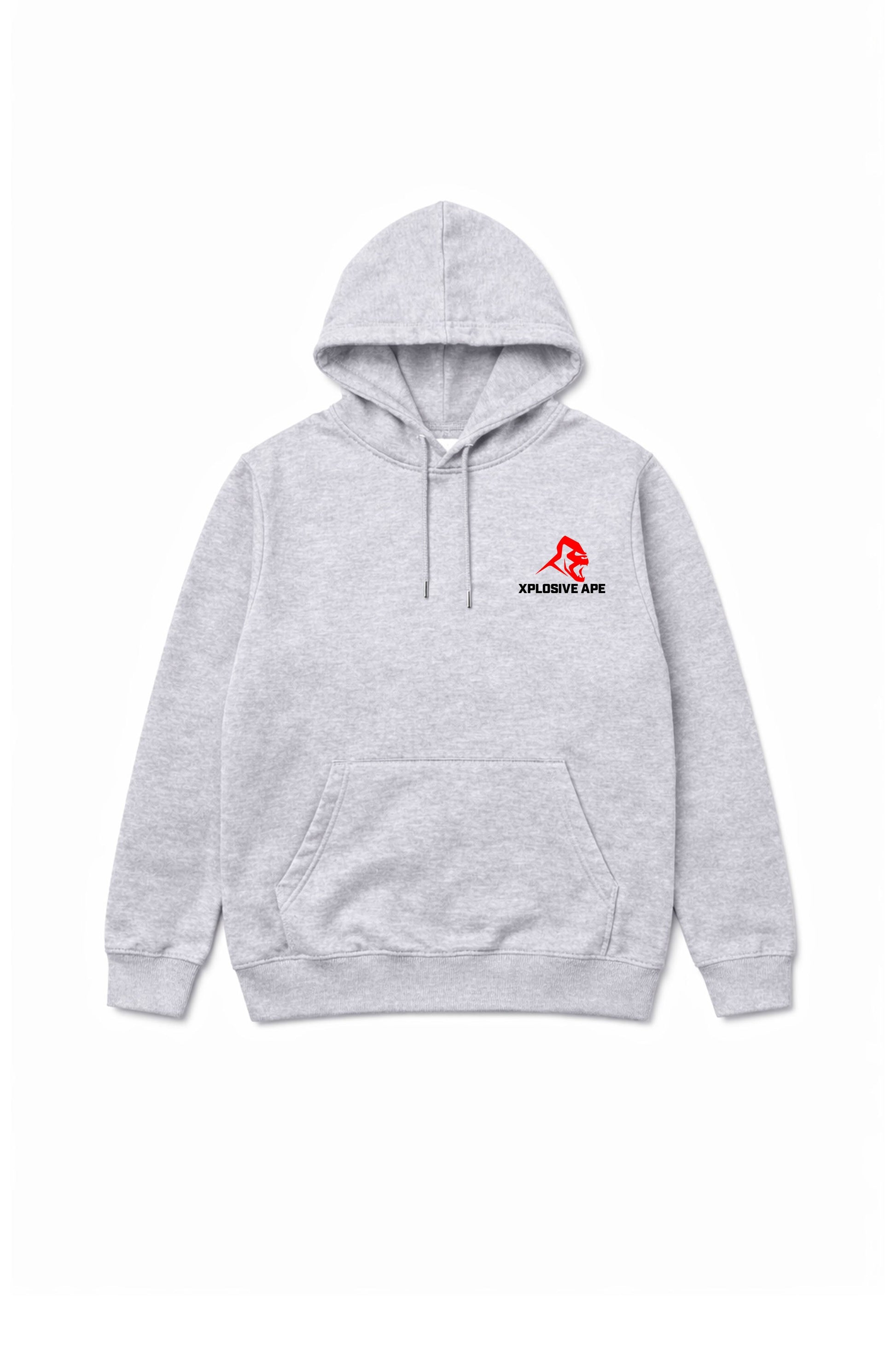 XAPE Original Logo V2 String Hoodie - Heather Grey