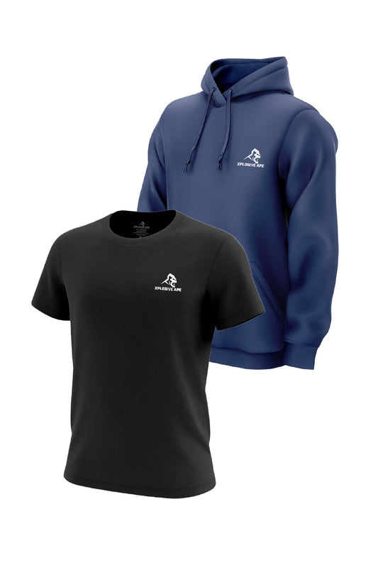 XAPE Prime Hoodie & Prime Tech Tee Combo - Cobalt/Black