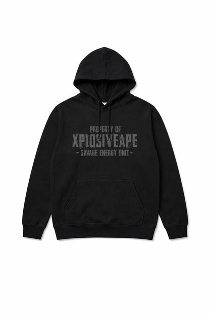 XAPE Savage Energy Unit String Hoodie - Black