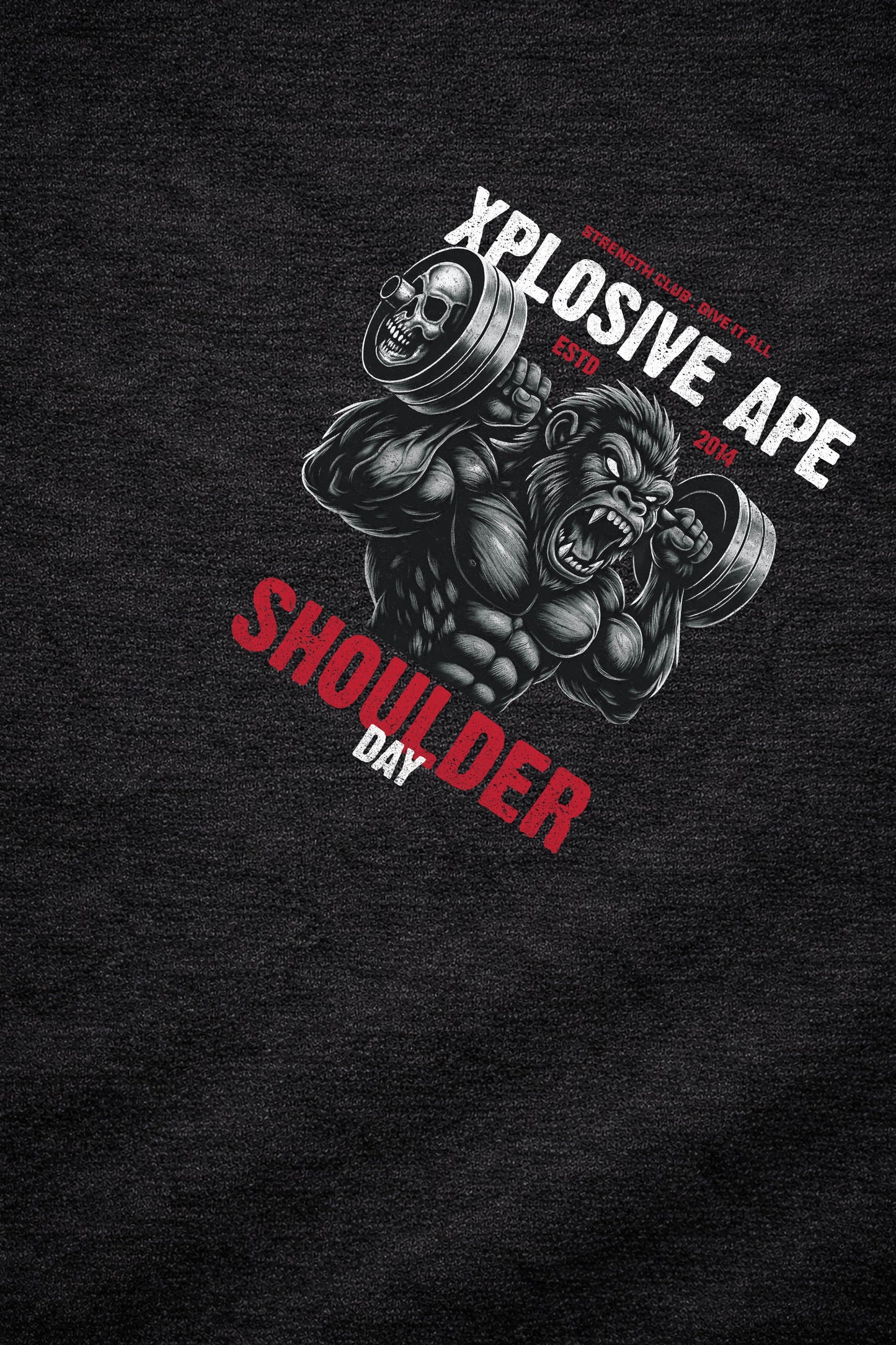 XAPE Shoulder Day V4 String Hoodie - Black