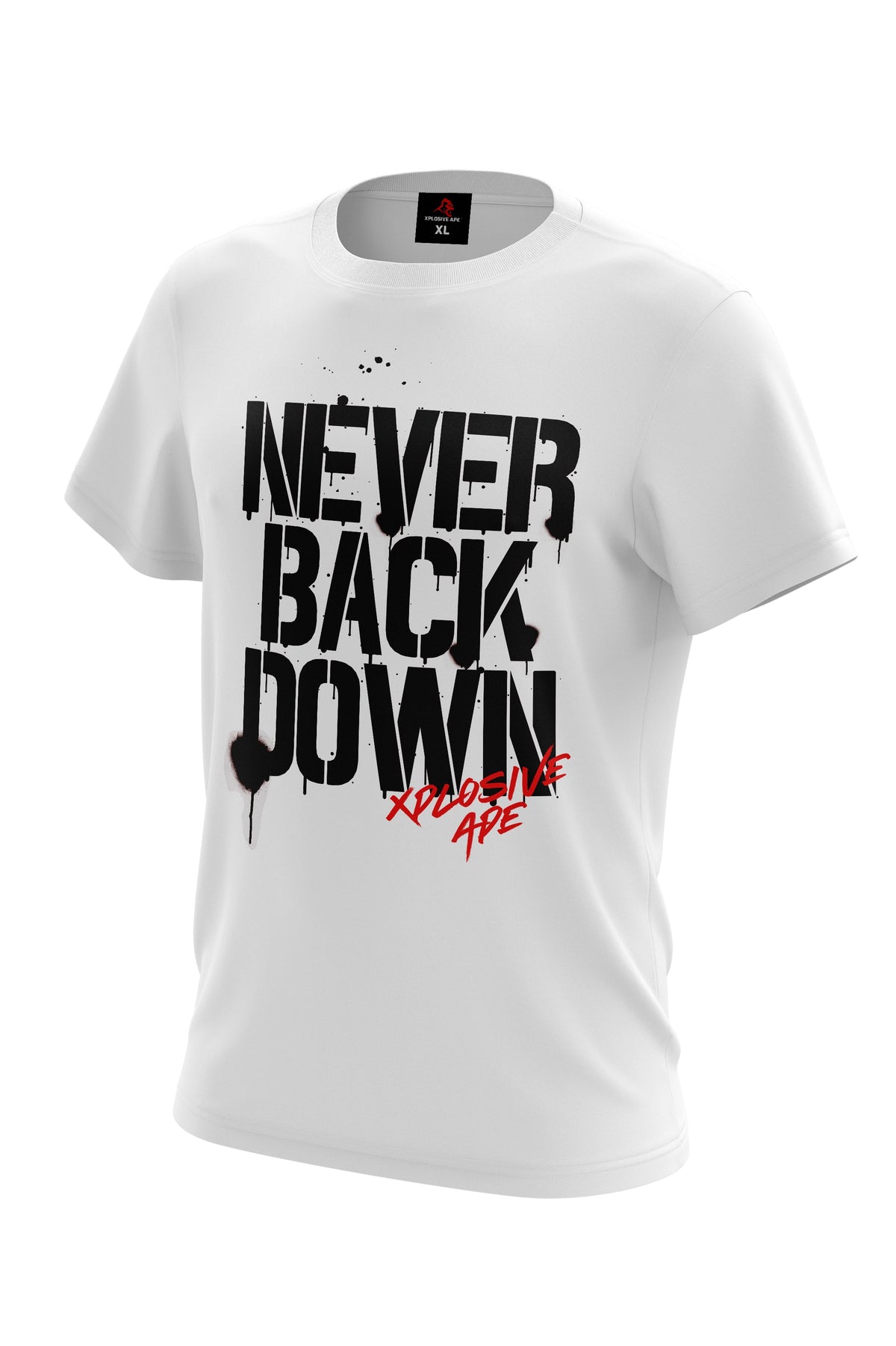XAPE Never Back Down Signature Tee - White