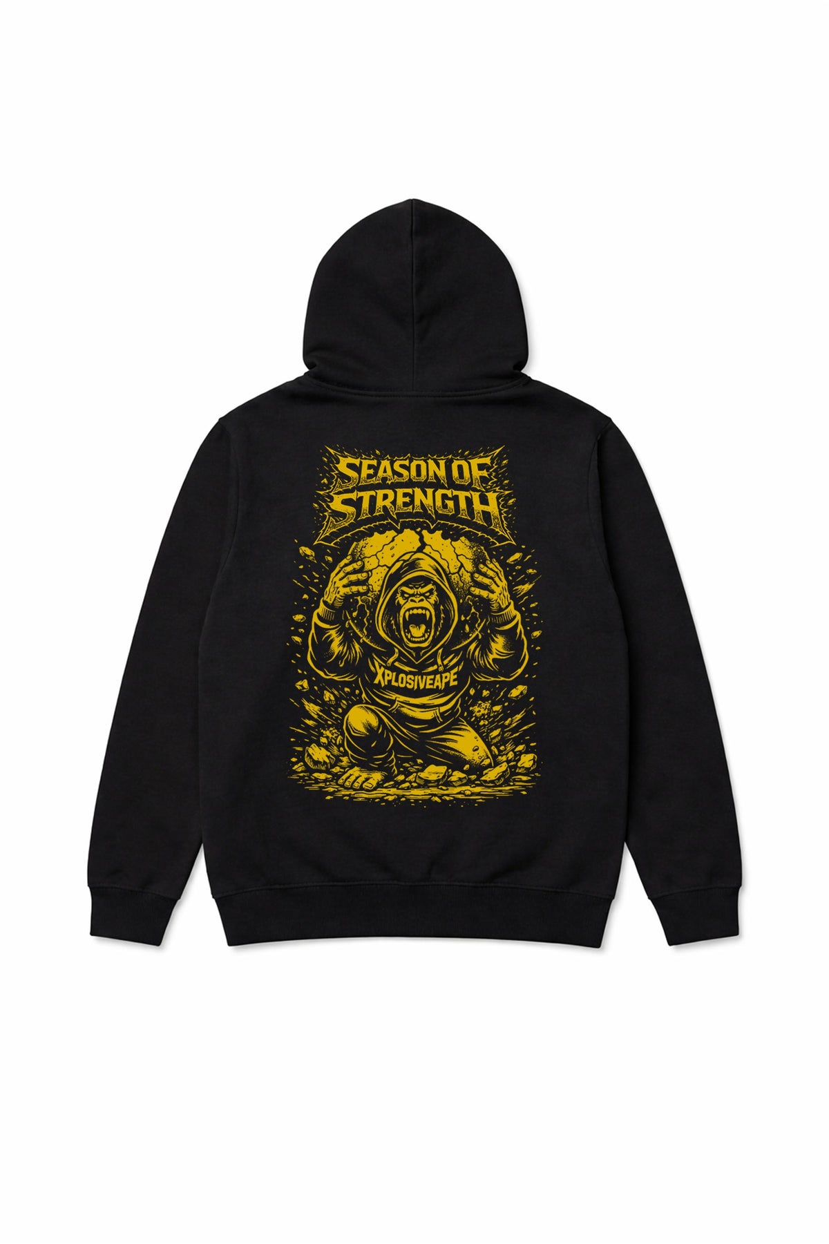XAPE Strength Season V2 String Hoodie - Black
