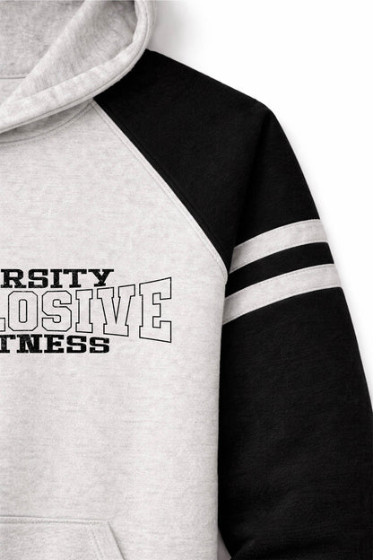 XAPE Strike Force Raglan Hoodie - Oatmeal Heather/Black