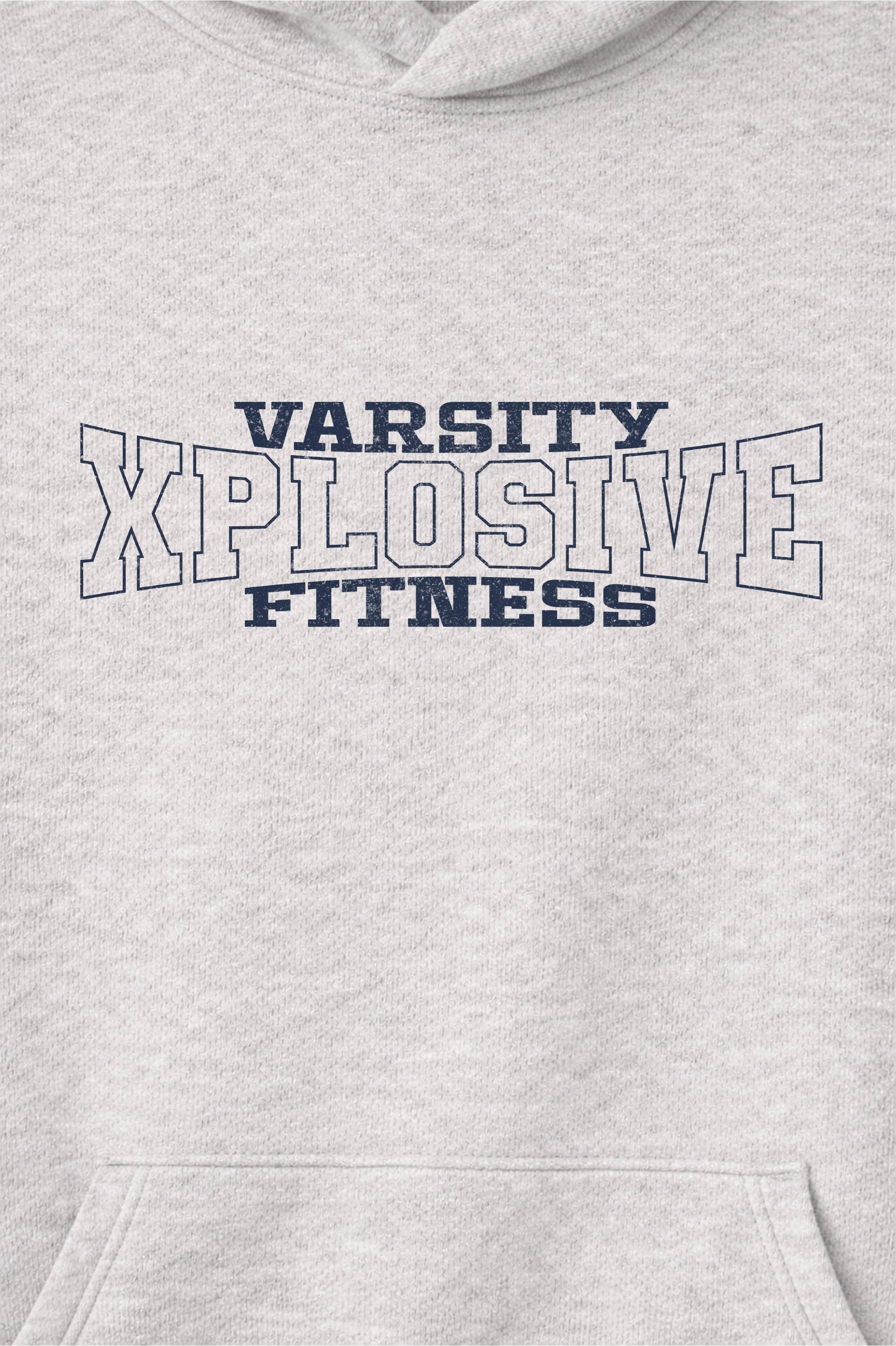 XAPE Strike Force Raglan Hoodie - Oatmeal Heather/Indigo