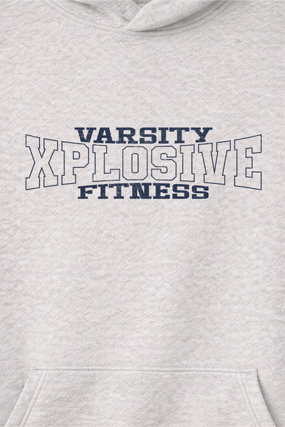 XAPE Strike Force Raglan Hoodie - Oatmeal Heather/Indigo