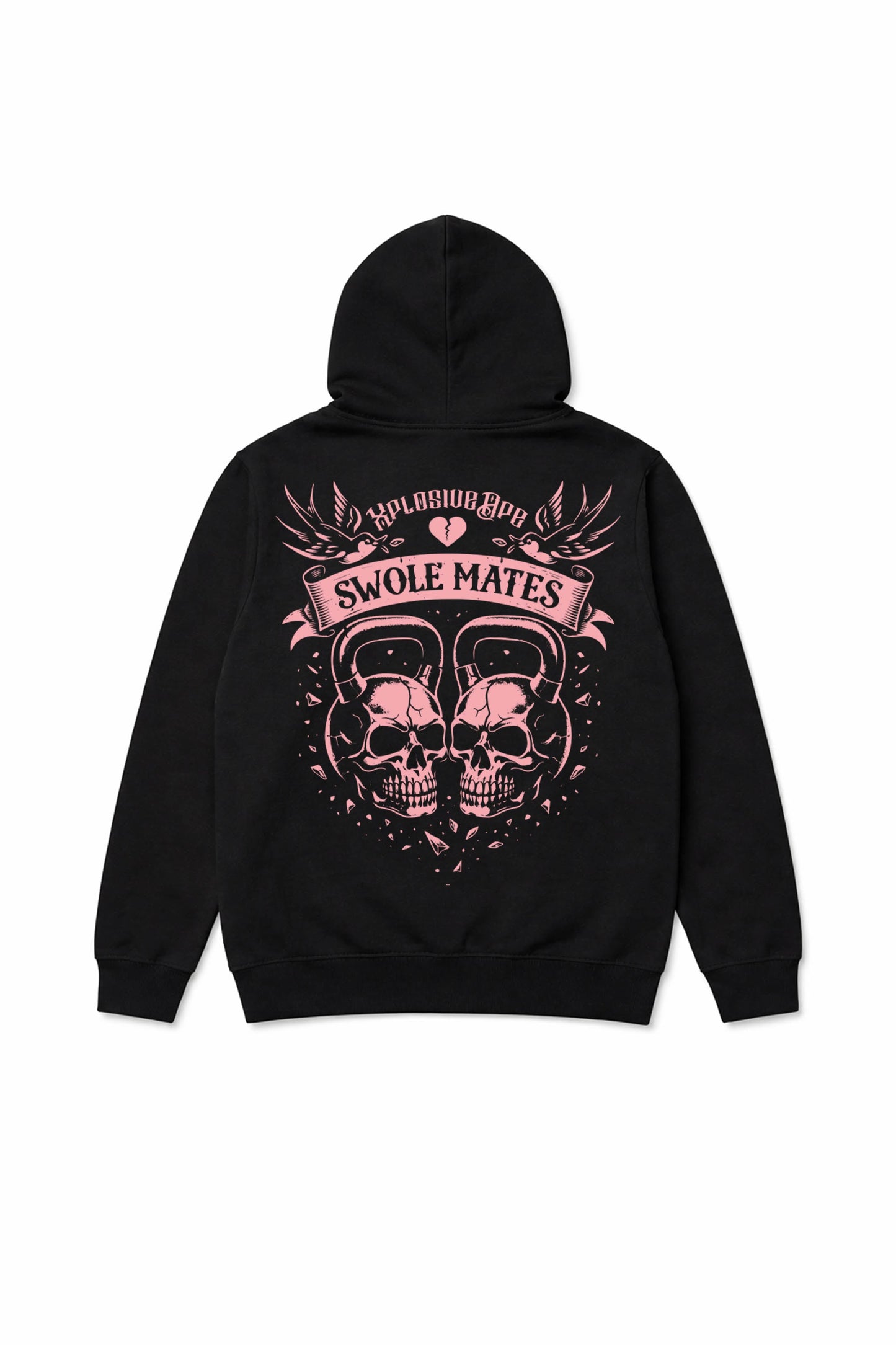 XAPE Swole Mate String Hoodie - Black