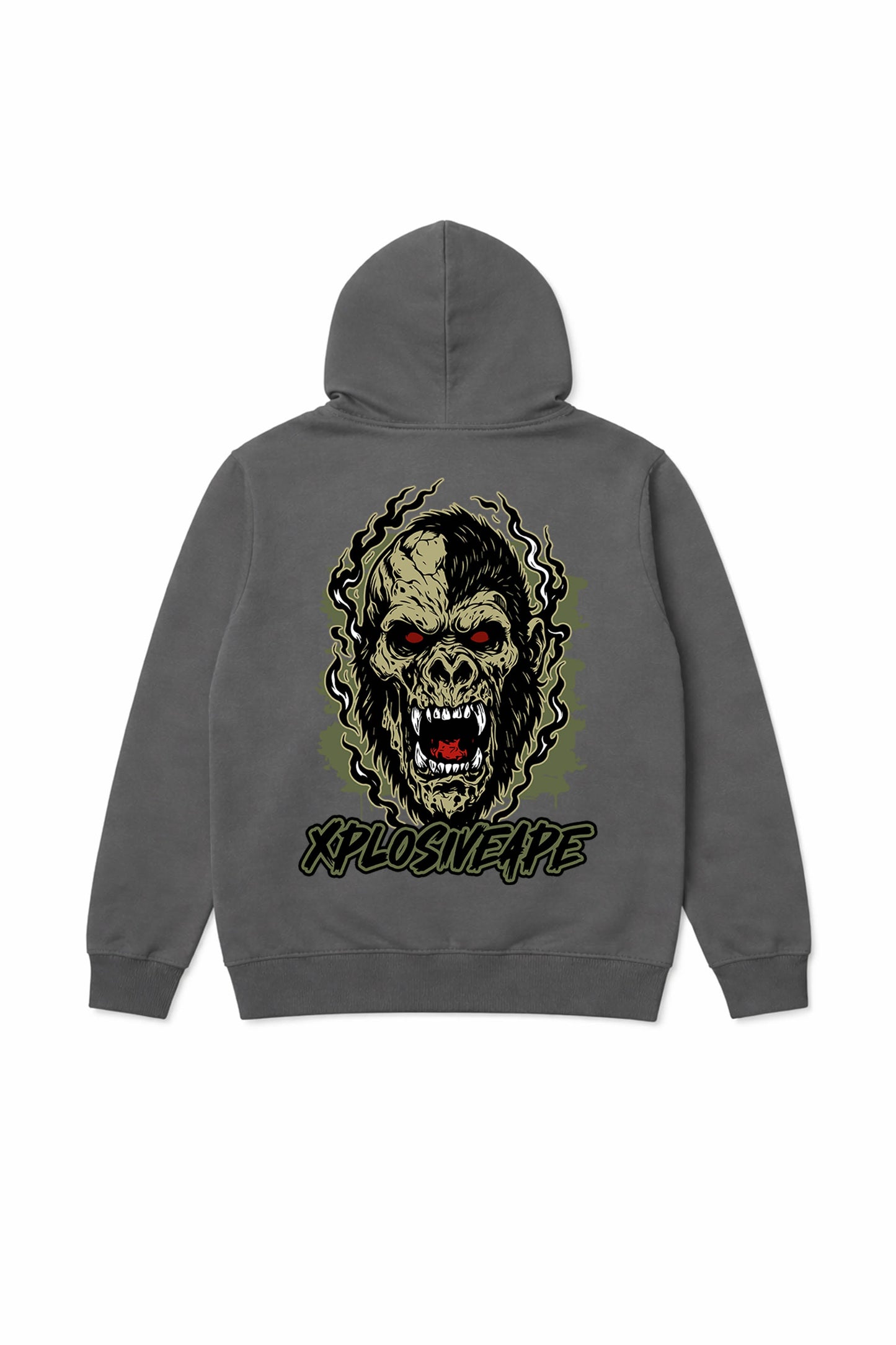 XAPE Undead String Hoodie - Charcoal