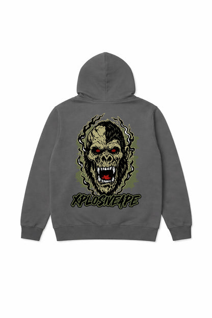 XAPE Undead String Hoodie - Charcoal