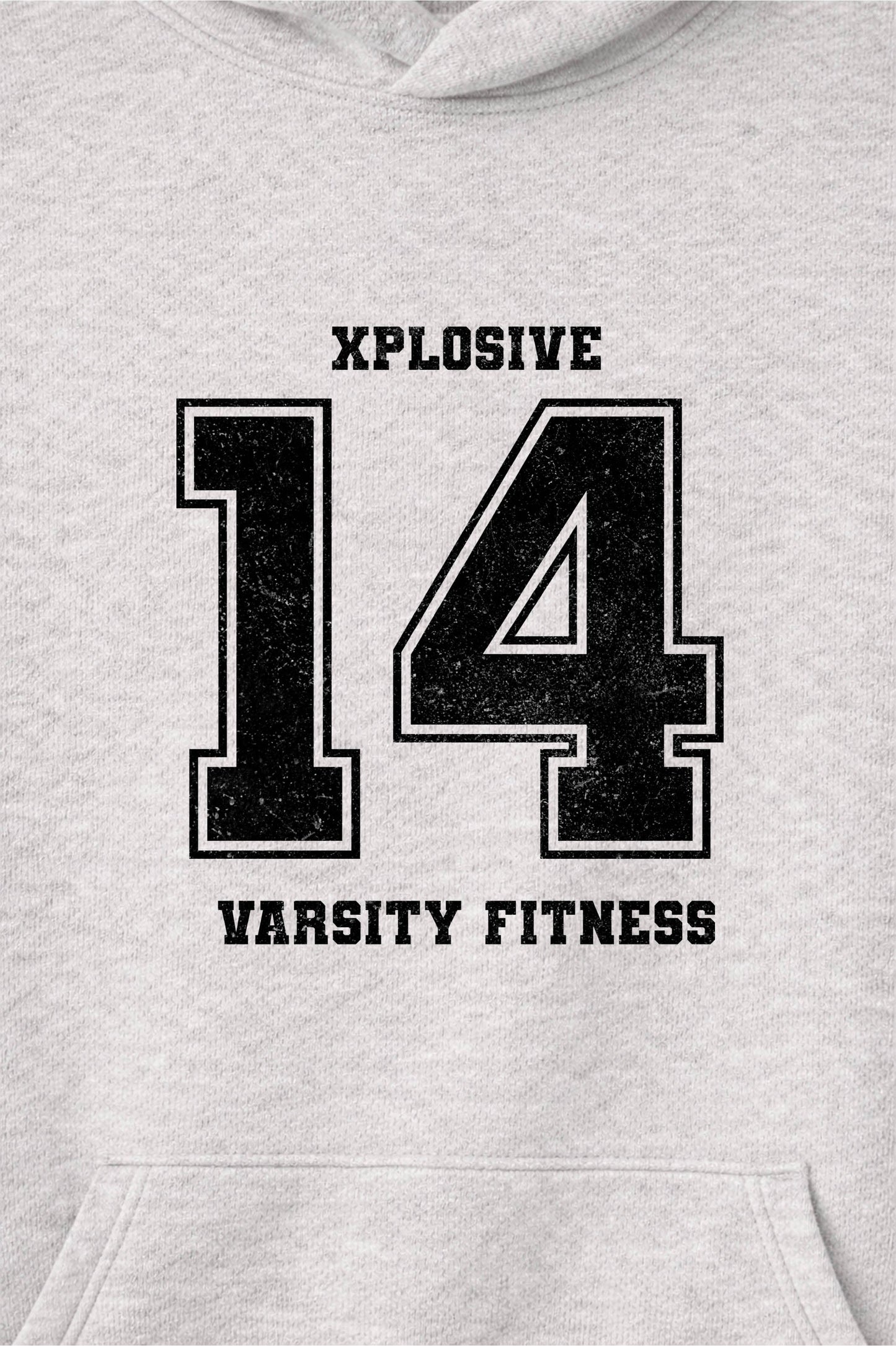 XAPE Unit Crew Raglan Hoodie - Oatmeal Heather/Black