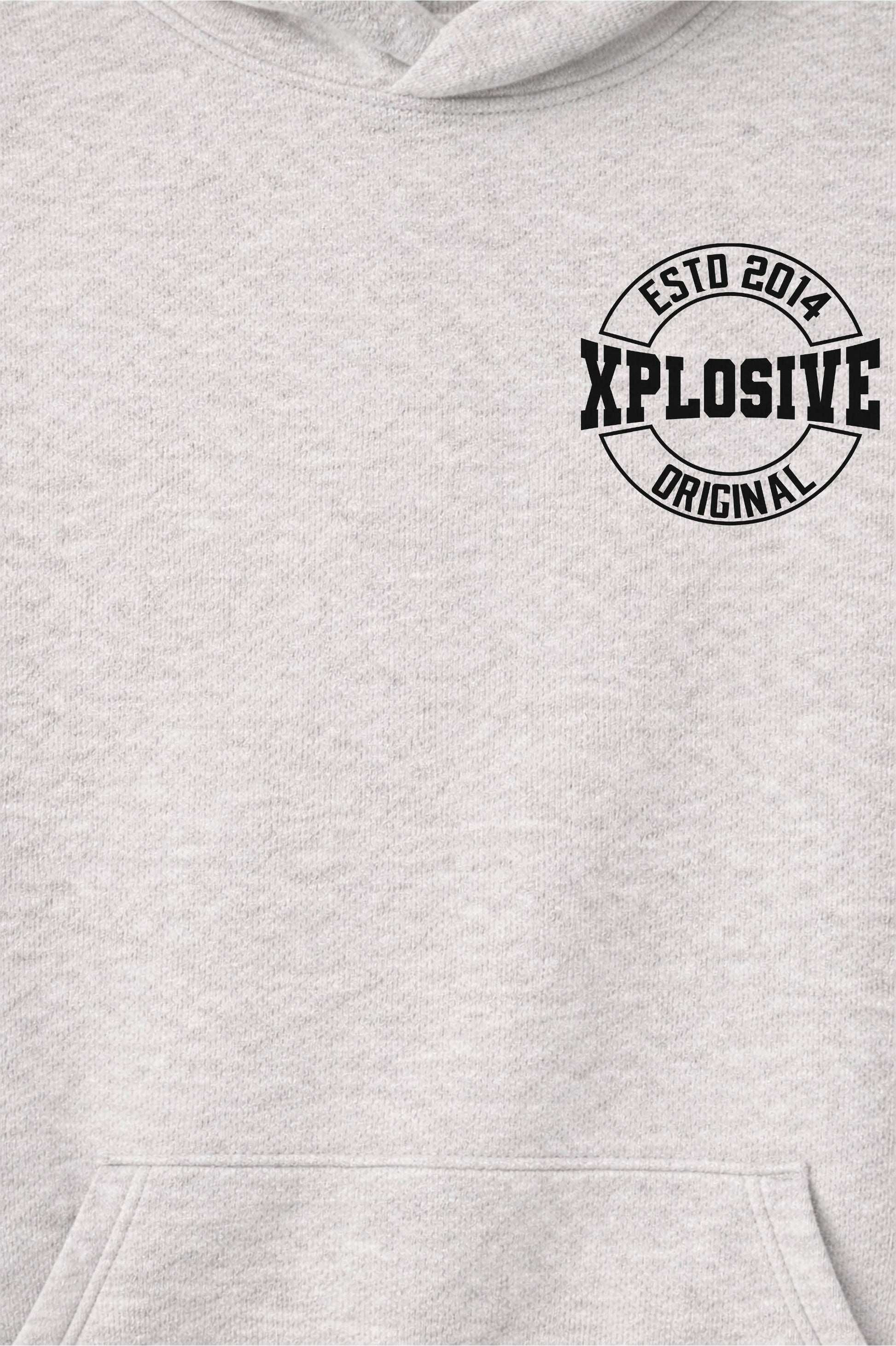 XAPE Varsity Prime Raglan Hoodie - Oatmeal Heather/Black