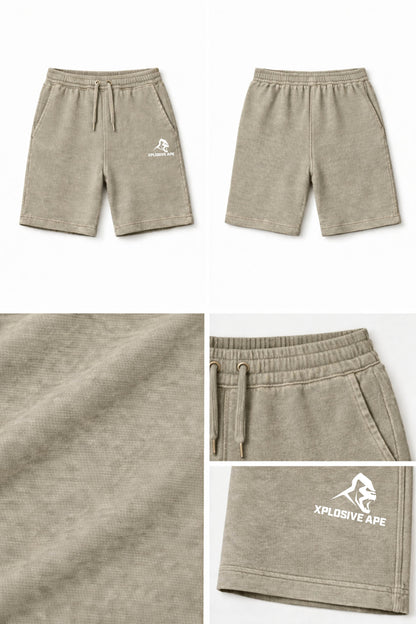 XAPE Vintage Wash Shorts - Stone