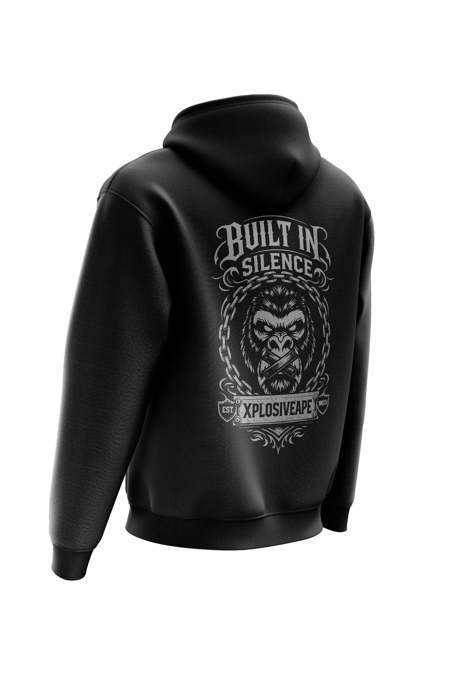 XAPE Silence String Hoodie - Black