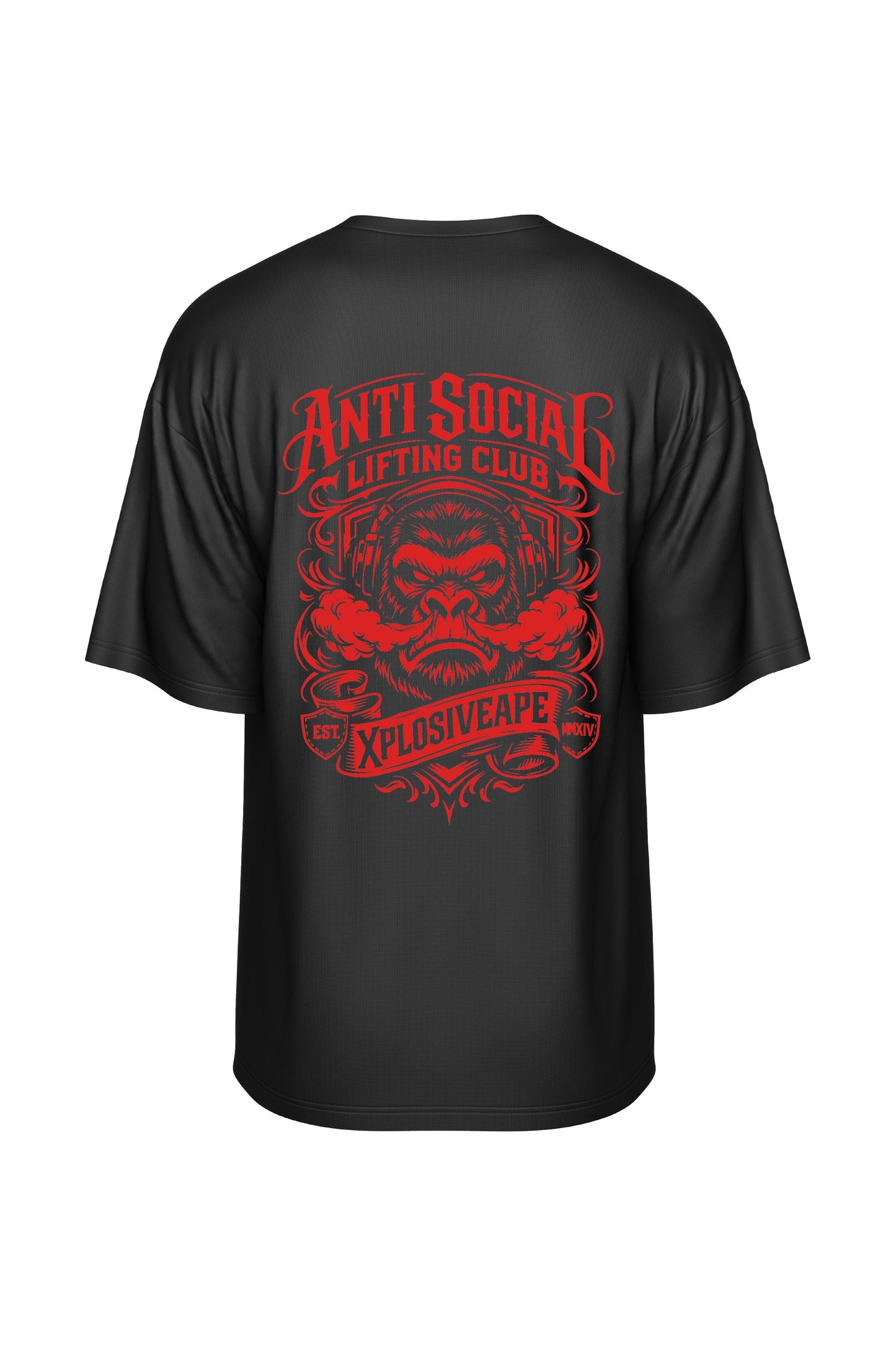 XAPE Antisocial Oversized Tee - Black