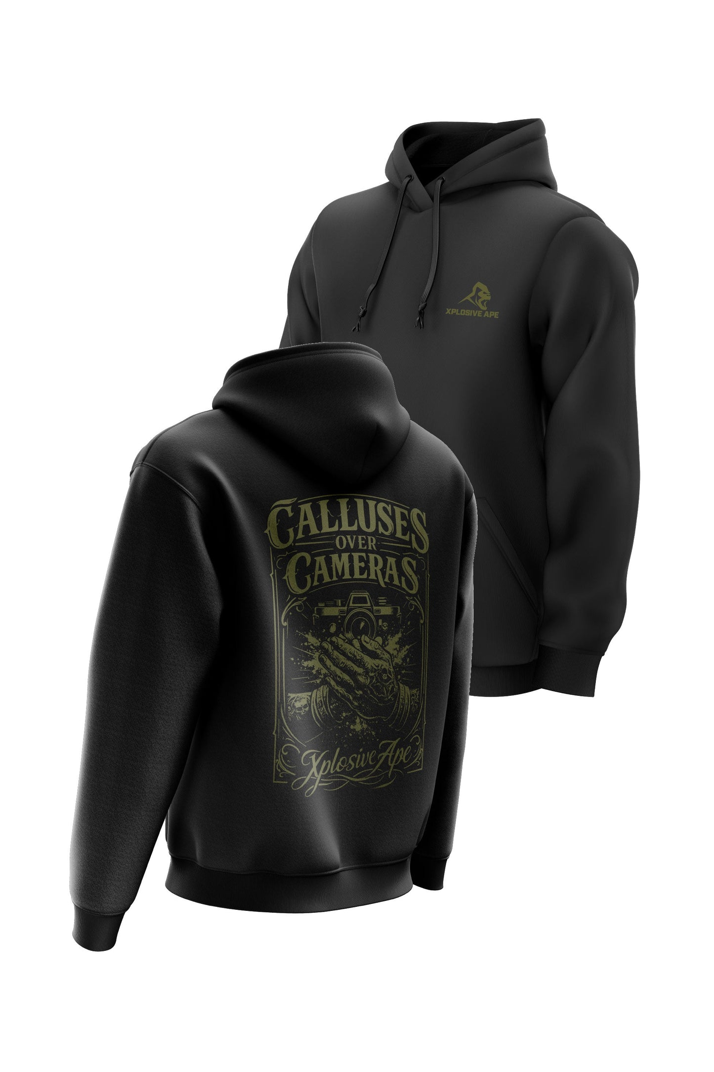 XAPE Callus String Hoodie - Black