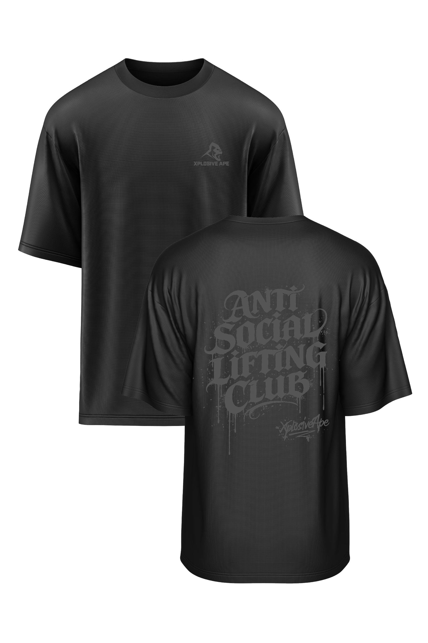 XAPE Club Oversized Tee - Black