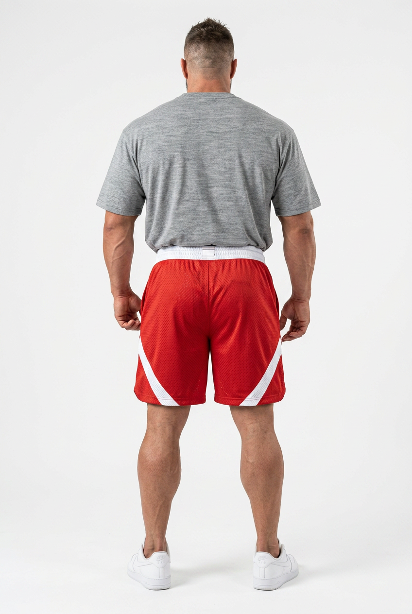 XAPE Essential Tee & Storm Shorts Combo - Sports Grey/Red