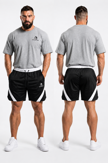 XAPE Essential Tee & Storm Shorts Combo - Sports Grey/Black