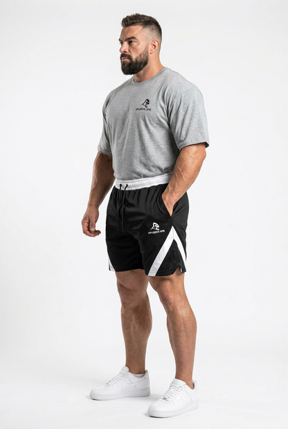 XAPE Essential Tee & Storm Shorts Combo - Sports Grey/Black