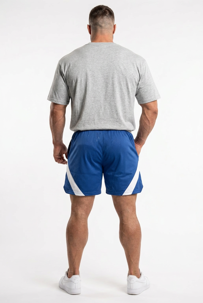 XAPE Essential Tee & Storm Shorts Combo - Sports Grey/Blue