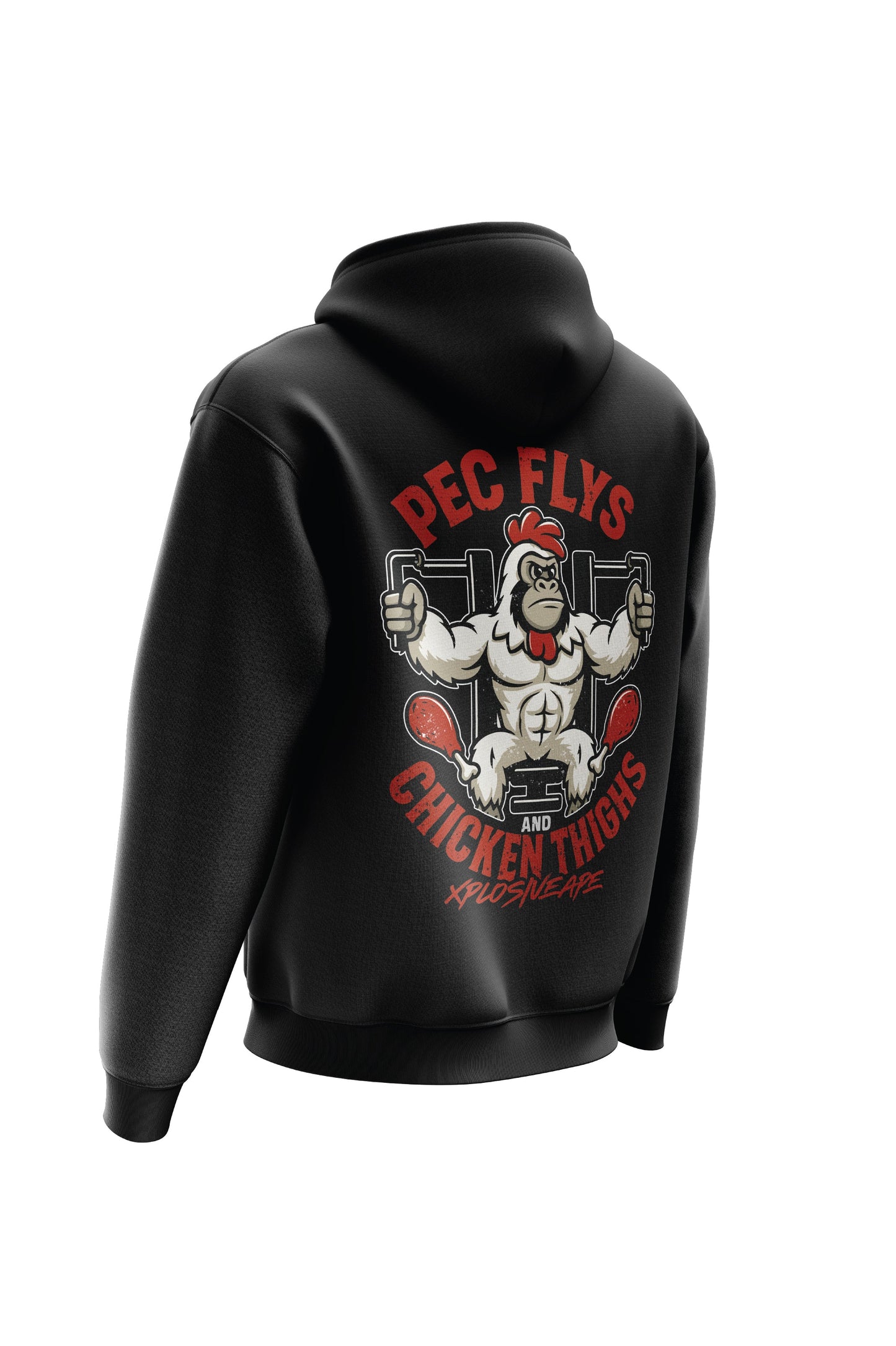 XAPE Pec Flys String Hoodie - Black