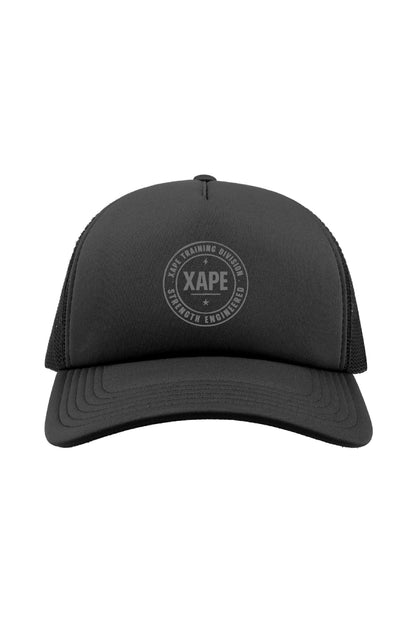 XAPE Classic Badge Logo Trucker Cap - Black