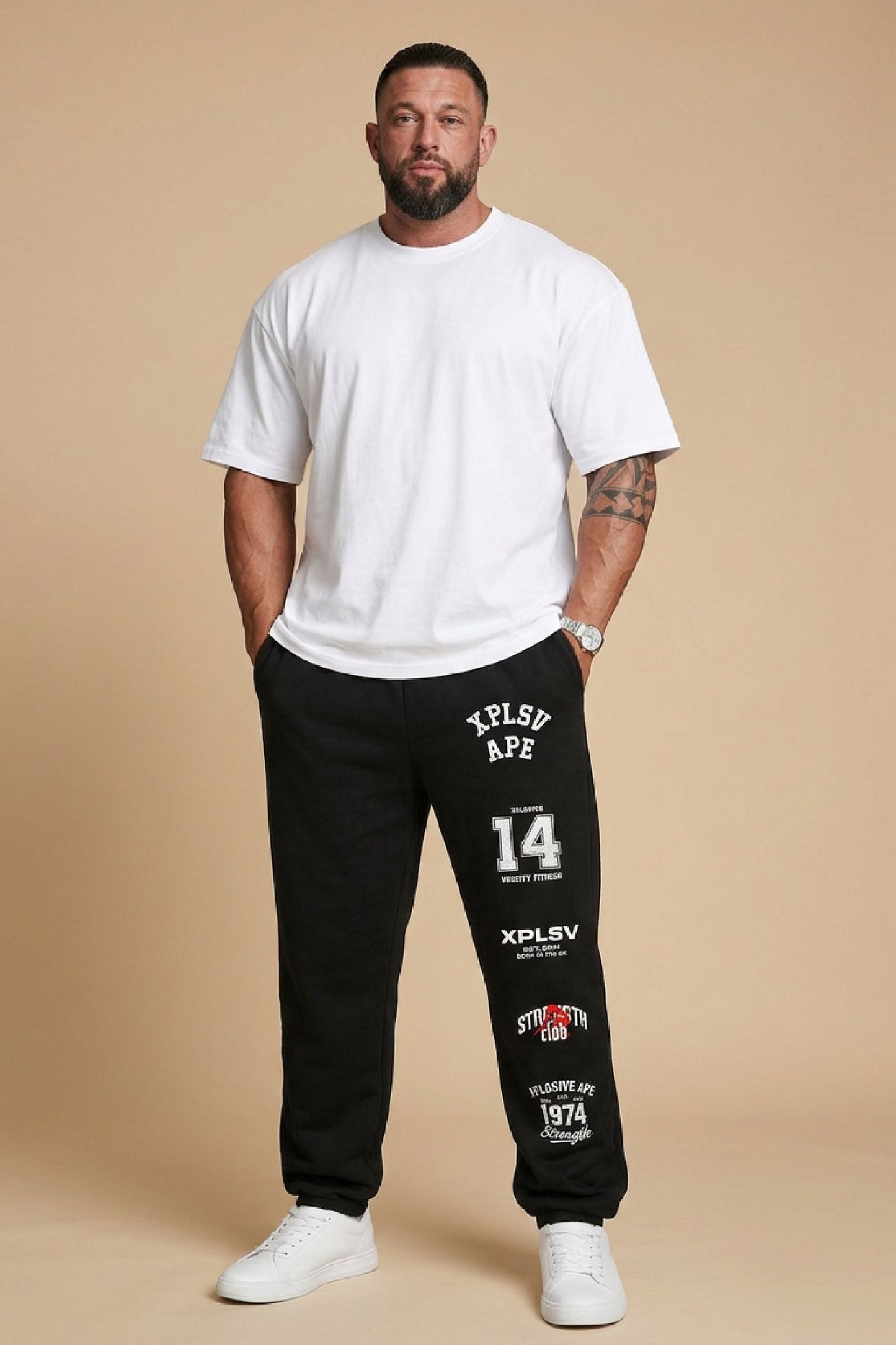 XAPE Chaos Oversized Joggers - Black