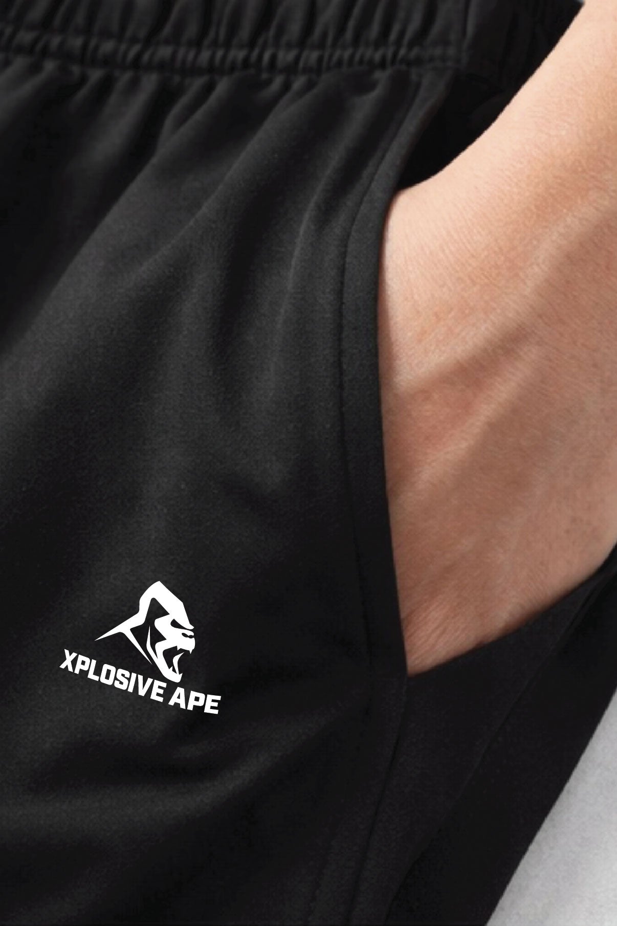 XAPE Classic Logo Performance Shorts - Black