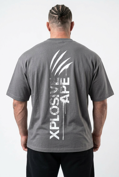 XAPE Claw V3 Oversized Tee - Charcoal
