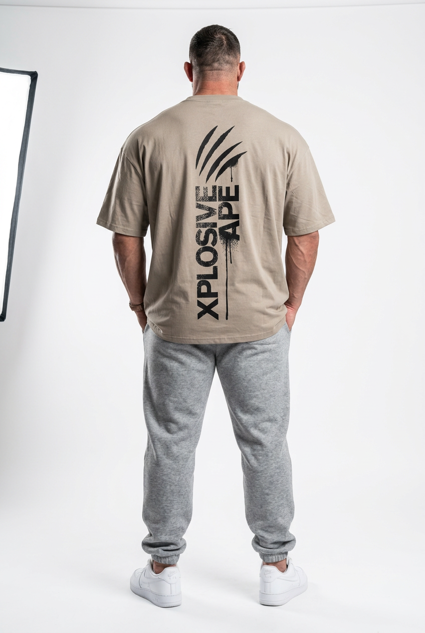 XAPE Claw V3 Oversized Tee - Sand