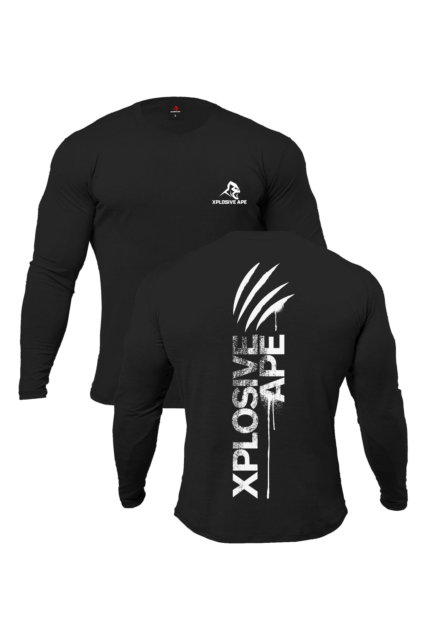 XAPE Claw Long Sleeve Tee - Black