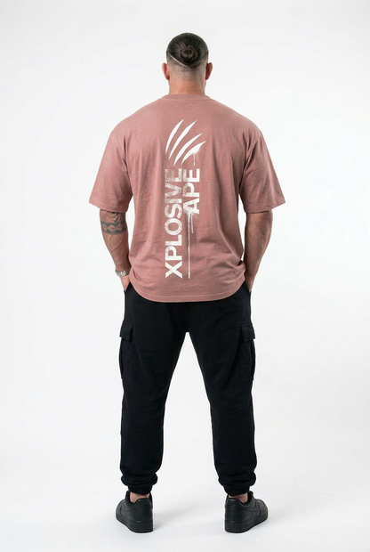 XAPE Claw V3 Oversized Tee - Dusty Pink