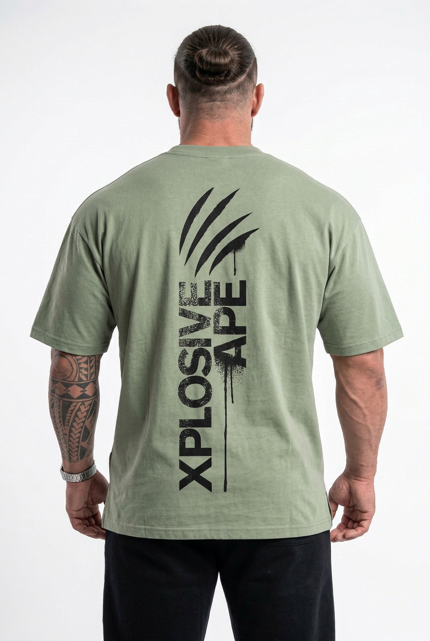 XAPE Claw V3 Oversized Tee - Sage