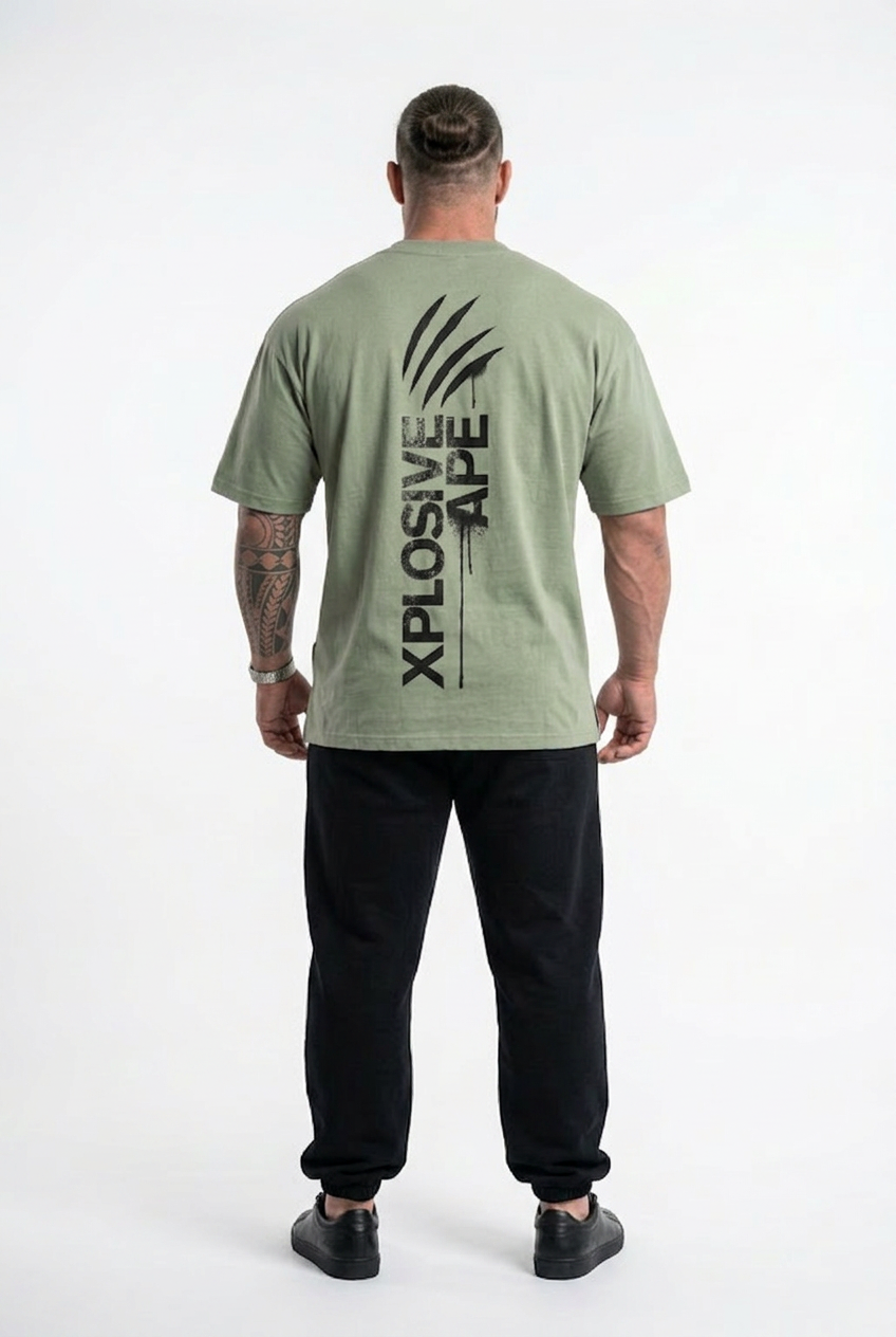 XAPE Claw V3 Oversized Tee - Sage