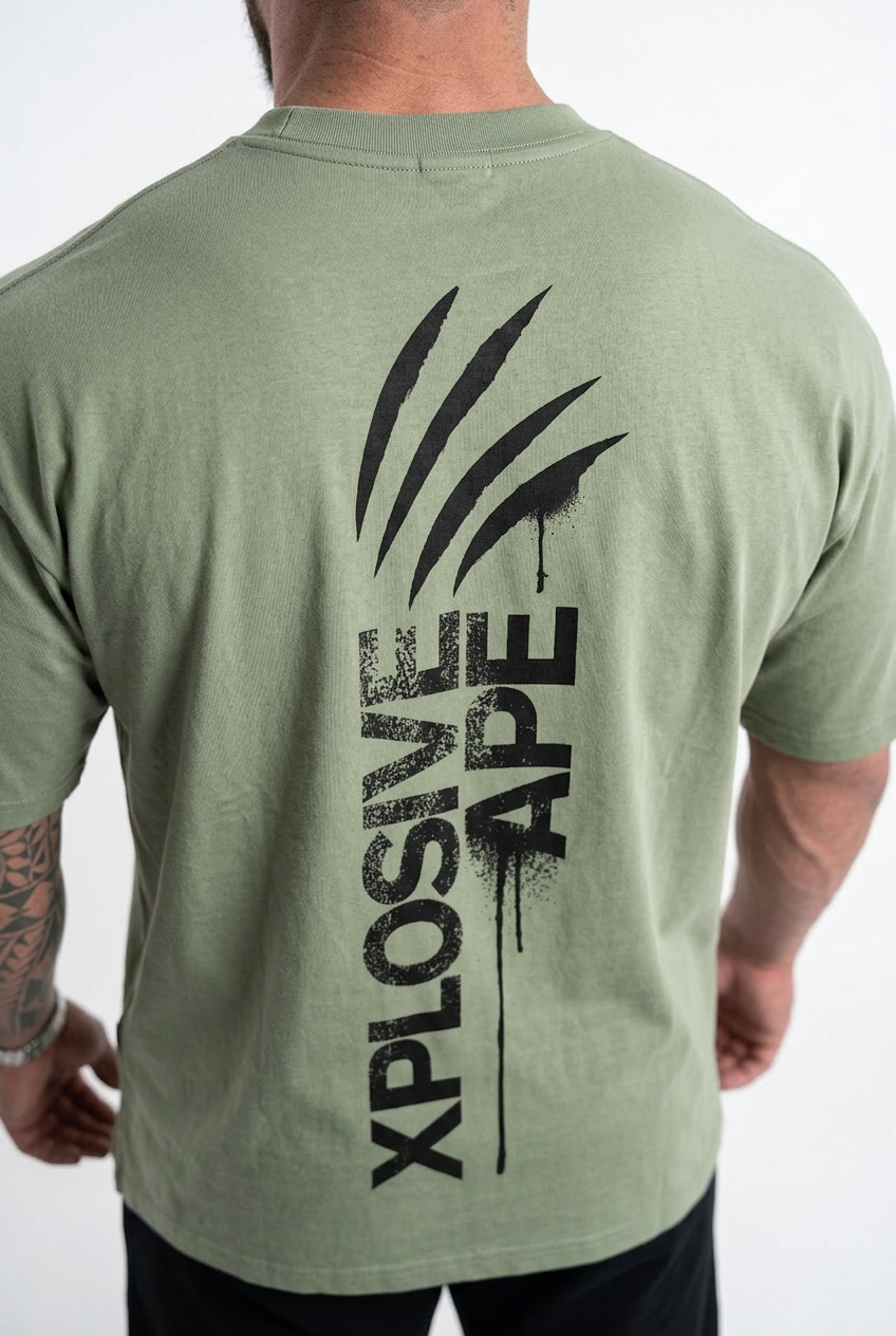 XAPE Claw V3 Oversized Tee - Sage