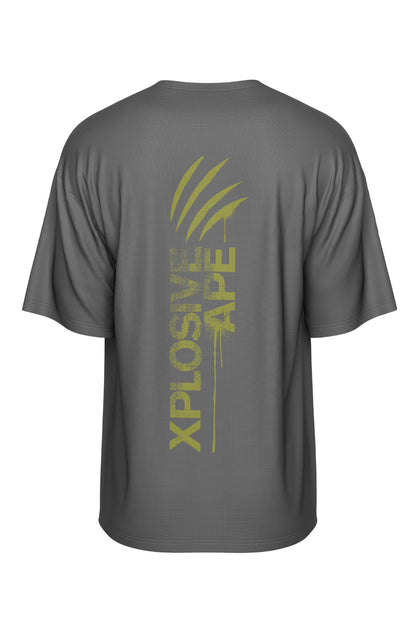 XAPE Claw V2 Oversized Tee - Charcoal