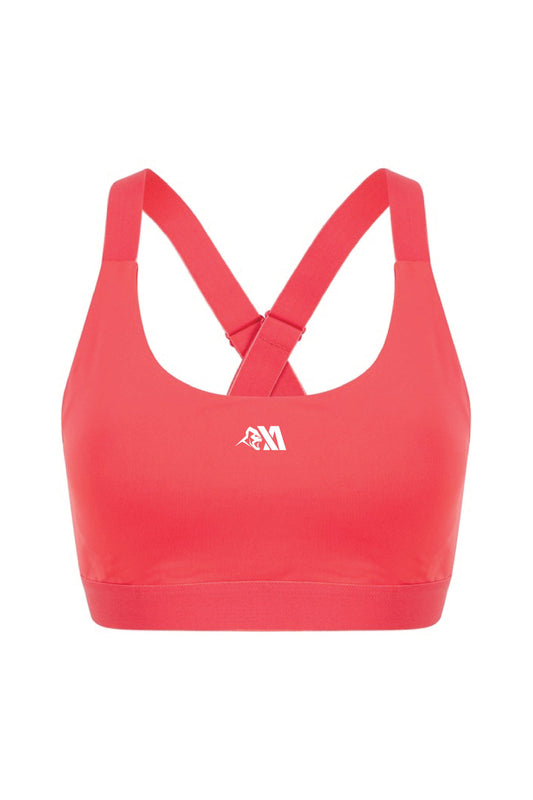 XA Women's Core Logo Impact Sports Bra - Coral