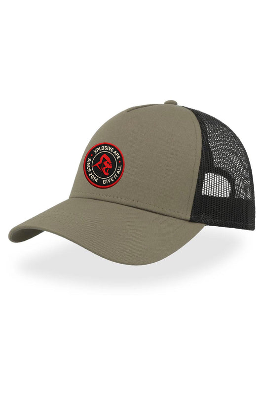 XAPE Core Issue Trucker Cap - Olive/Black