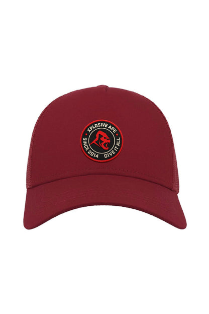 XAPE Core Issue Trucker Cap - Burgundy