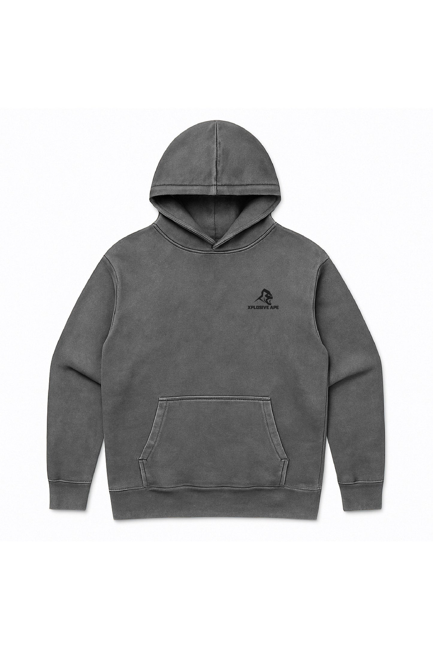 XAPE Essential Vintage Wash Hoodie - Charcoal