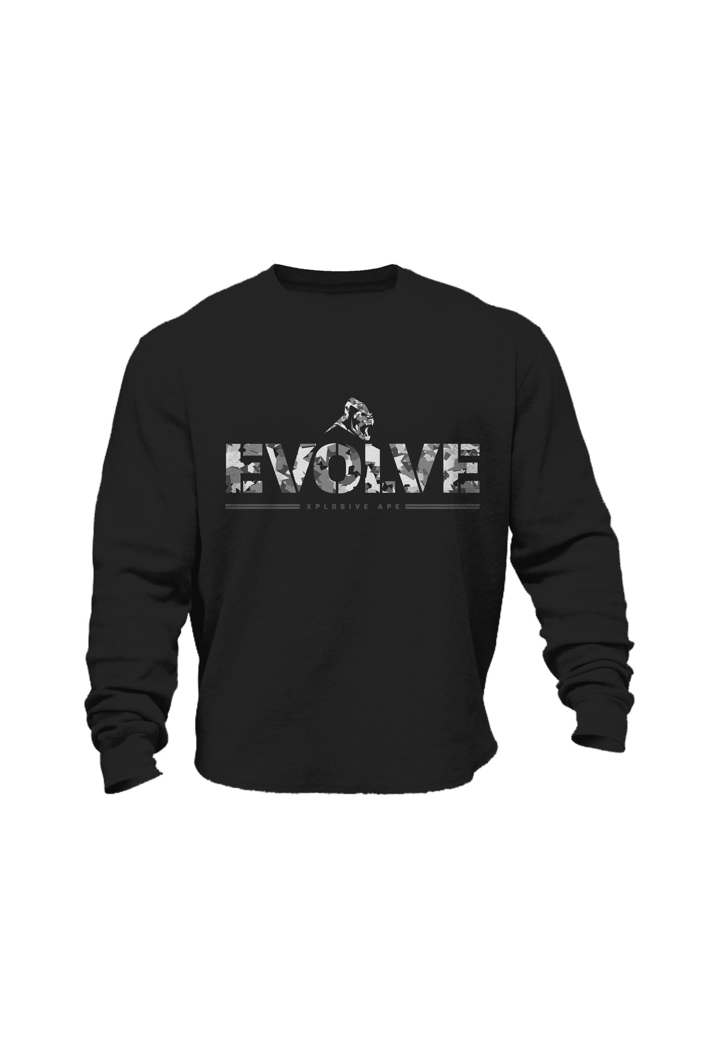 XAPE Evolve Camo V2 Sweatshirt - Black
