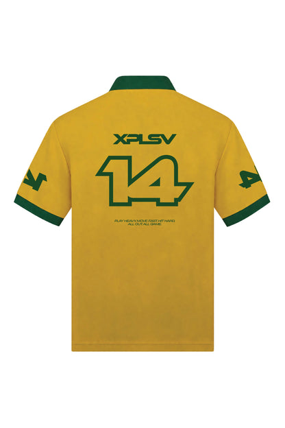 XAPE Speed Polo Sports Jersey - Yellow/Green