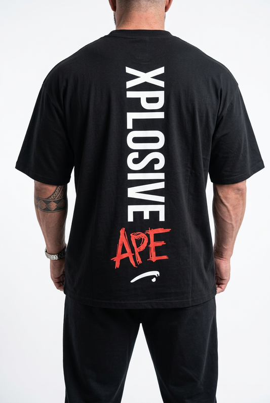 XAPE Graffiti V3 Oversized Tee - Black