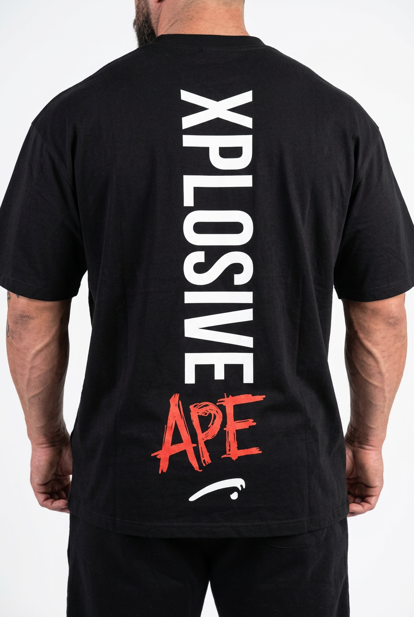 XAPE Graffiti V3 Oversized Tee - Black