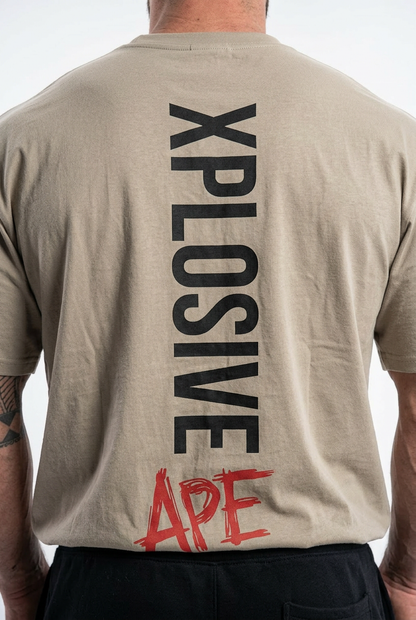 XAPE Graffiti V3 Oversized Tee - Sand