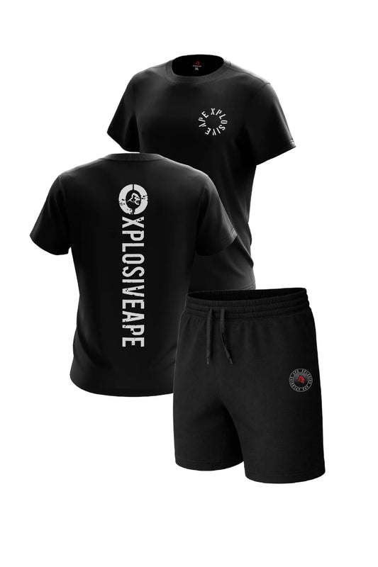 XAPE Impact Tee & Venus Oversized Shorts Combo - Black